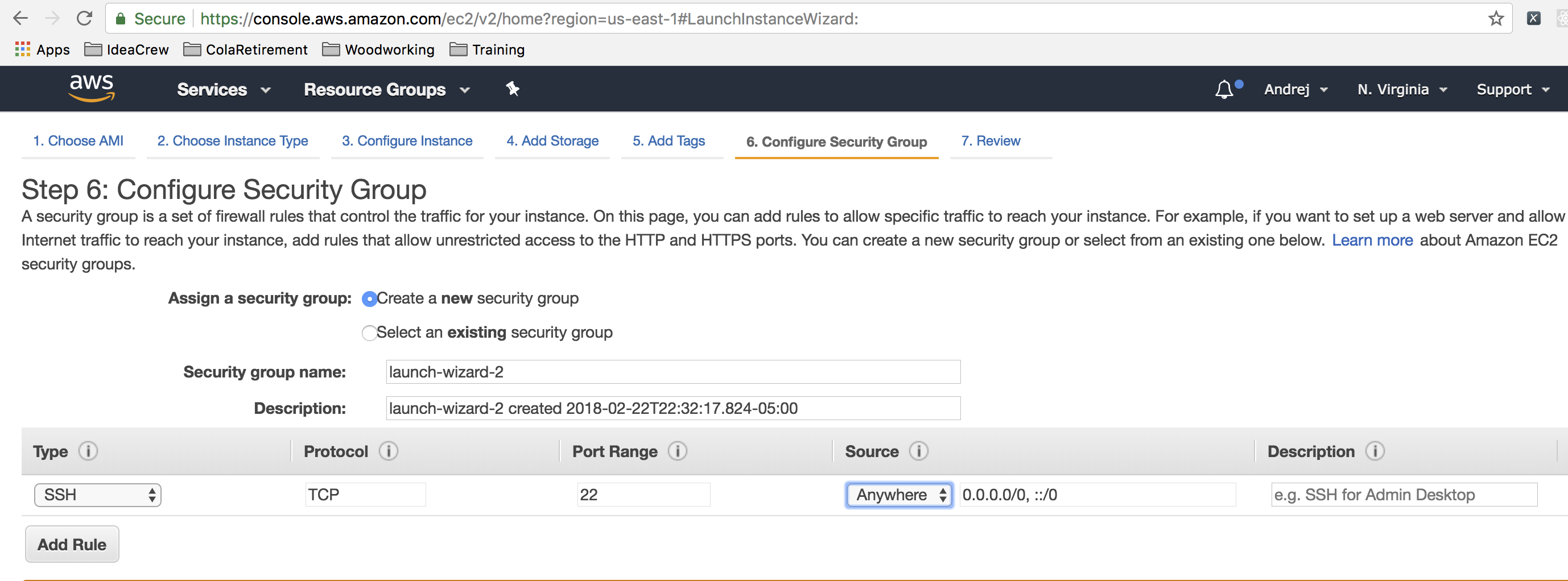 ssh from anywhere